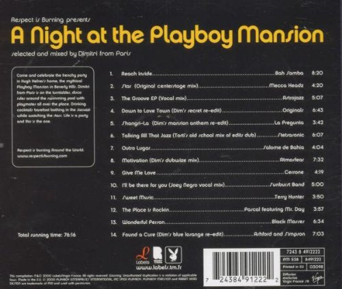 A Night At The Playboy Mansion - Selected and Mixed by Dimitri From Paris