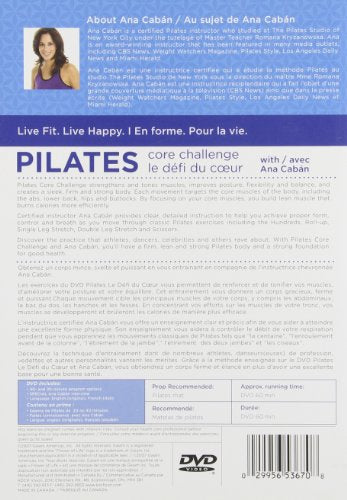 PILATES CORE CHALLENGE - DVD (Used)