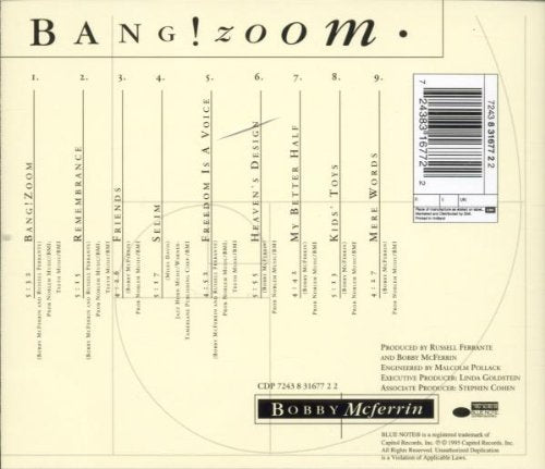 Bobby Mcferrin / Bang Zoom - CD (Used)