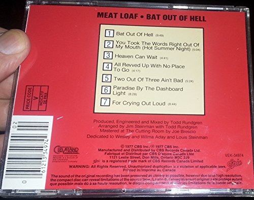 Meat Loaf / Bat Out Of Hell - CD (Used)
