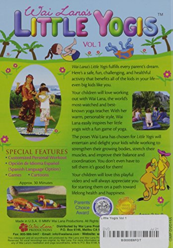 Wai Lana Productions DVD155 Little Yogis DVD Volume One