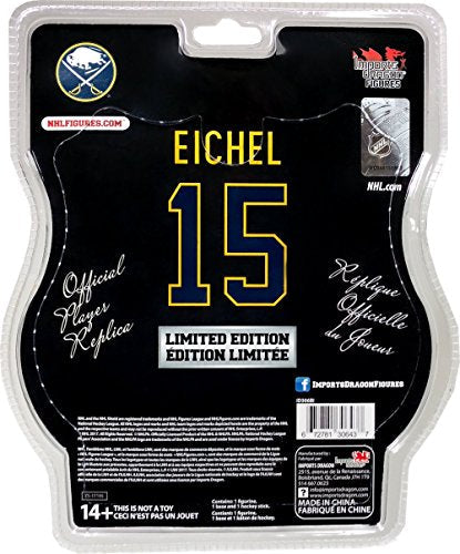 NHL Figures - Buffalo Sabres - Jack Eichel Player Replica - 6 Inch Figure