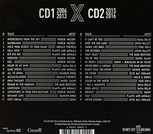 Various / Secret City Records 10th Anniversary Compilation - 2 CD