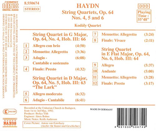 Streichquartette Op.64,4-
