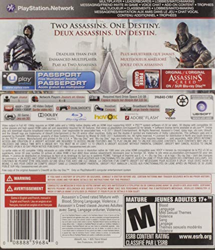 Assassin's Creed Revelations Signature Edition (Bonus Assassin's Creed Included) - PS3