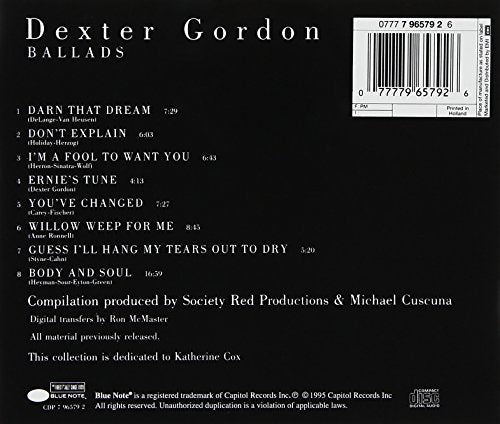 Dexter Gordon / Ballads - CD (Used)