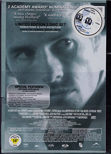 Memento: Édition Limitée (English/French) 2000 (Widescreen) Coffret de 2 Disques (Cover Bilingue) Régie au Québec