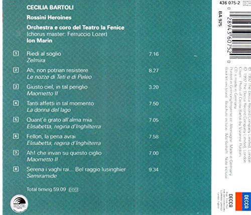Cecilia Bartoli, Rossini / Heroines - CD (Used)