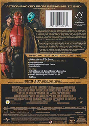 Hellboy II : L'Armée d'or (Édition spéciale bilingue 3 disques) - DVD (Usagé)