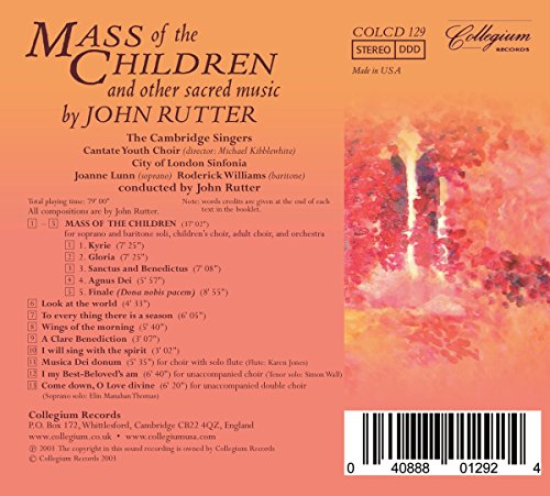 John Rutter: Mass of the Children & other saced music