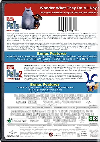 Secret Life of Pets, The: 2-Movie Collection (Bilingual) - DVD