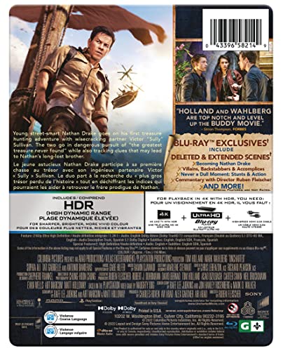 Uncharted (Steel) - 4K/Blu-Ray