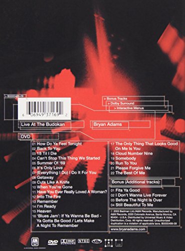Bryan Adams / Live at Budokan - DVD (Used)