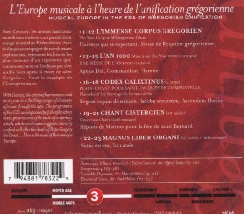 Century Series Vol.3 - A Thousand Years Of Gregorian Chant