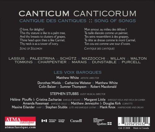 Les Voix Baroques / Canticum Canticorum - CD