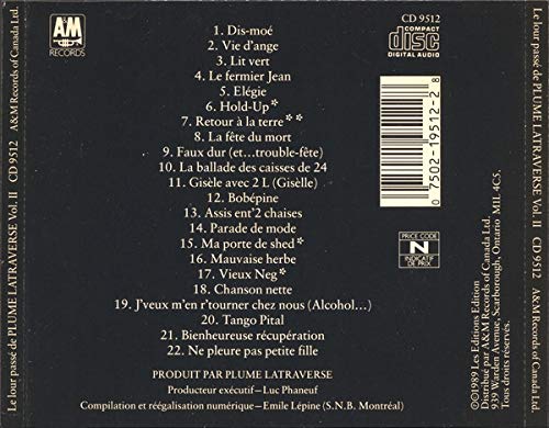Plume Latraverse / Le Lourd Passe De...Vol 2 - CD (Used)