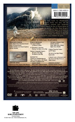 The Lord Of The Rings: The Return Of The King (Widescreen Edition) - DVD