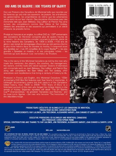 NHL: Montreal Canadiens - 100th Anniversary Collector's Set - DVD (Used)