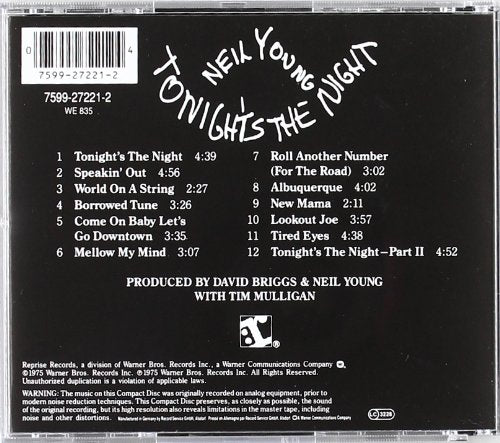 Neil Young / Tonight's the Night - CD (Used)