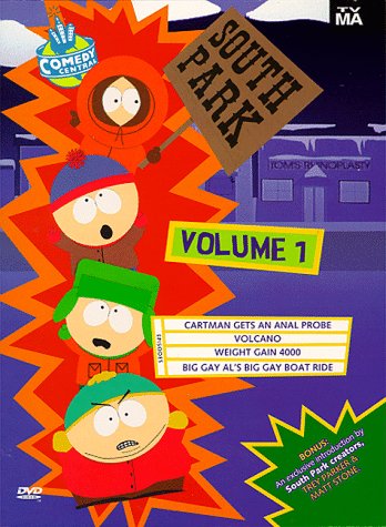 South Park, Vol. 1: Cartman Gets an Anal Probe/Volcano/Weight Gain 4000/Big Gay Al's Big Gay Boat - DVD