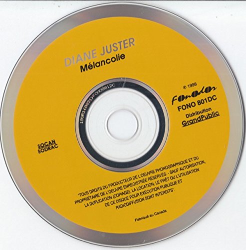 Diane Juster / Melancolie - CD (Used)