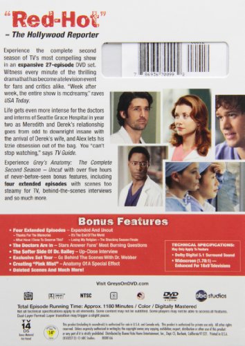 Grey's Anatomy: Season 2 (Uncut) - DVD