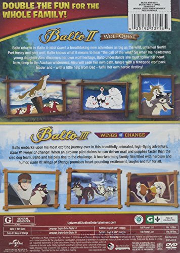 Balto II: Wolf Quest + Balto III: Wings Of Change (2-Movie Family Fun Pack) - DVD (Used)