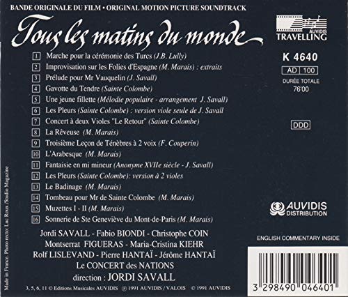 Soundtrack / Tous Les Matins Du Monde (Un Film De Alain Corneau) - CD (Used)