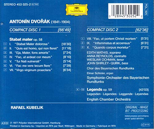 Dvorak : Stabat Mater op. 58 / Légendes