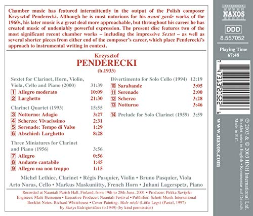 Sextet/Clarinet Quartet