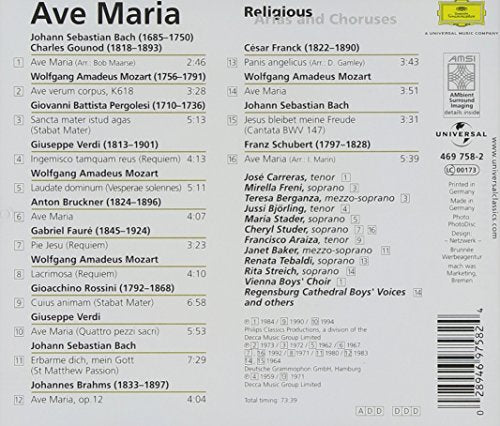 Ave Maria: Religious Arias and Choruses