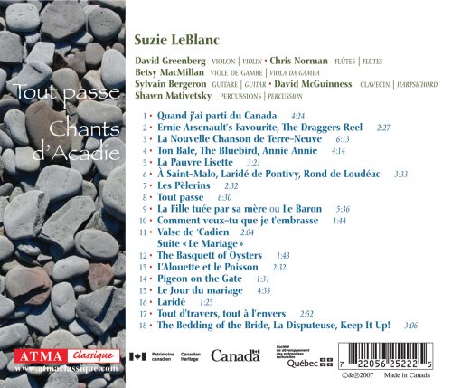 Suzie LeBlanc ~ Tout passe (Chants d'Acadie)