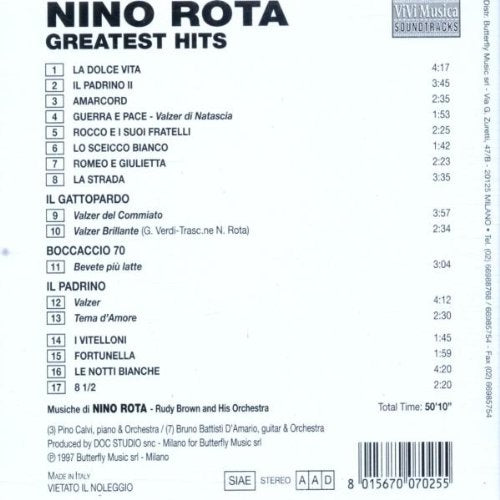 Nino Rota - Greatest Hits