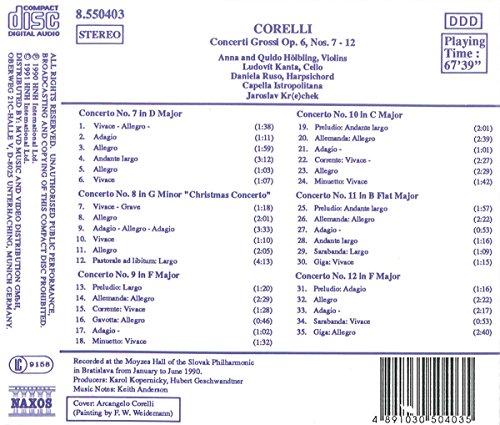 Concerti Grossi Op.6,7-12