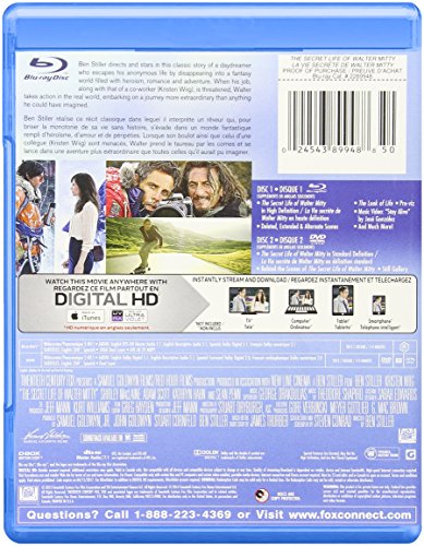 The Secret Life of Walter Mitty - Blu-Ray/DVD