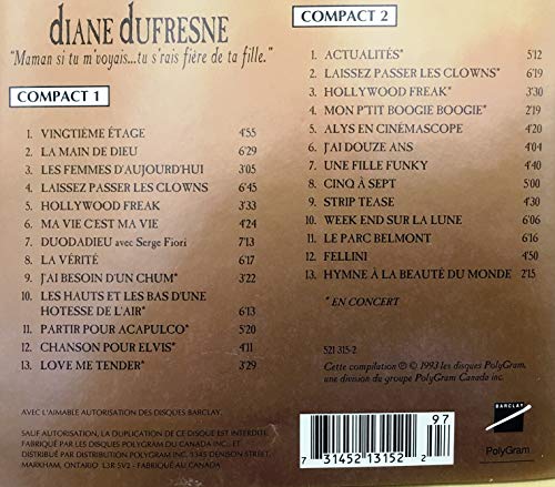 Diane Dufresne / Maman Si Tu M'Voyais - CD (Used)