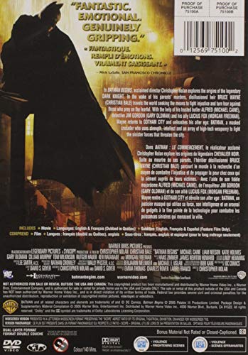 Batman Begins (Widescreen Edition) - DVD