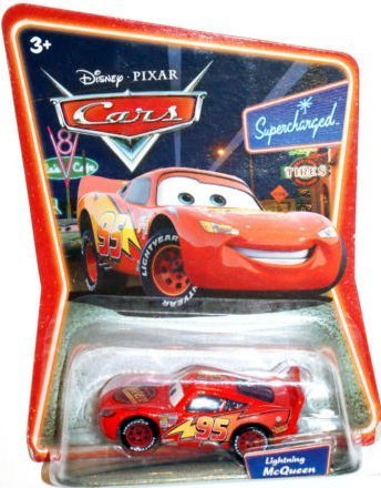 Lightning McQueen Supercharged Background Card Edition 1:55 Scale Mattel