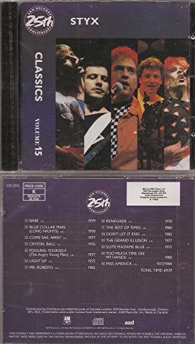 Styx Classics Volume 15 by Styx (0100-01-01)