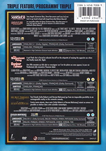 Charlie's Angels + The Sweetest Thing + My Best Friend's Wedding (Triple Feature) - DVD (Used)