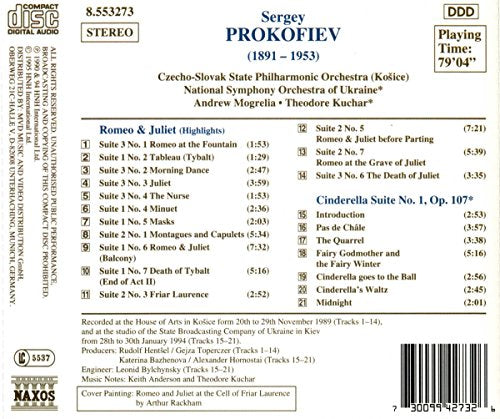 Prokofiev: Romeo & Juliet Highlights / Cinderella Suite