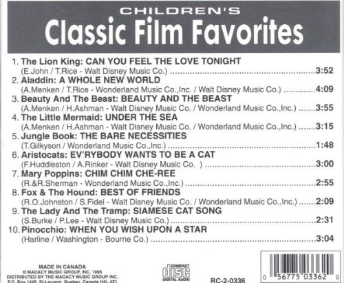 Children's Classic Film Faves
