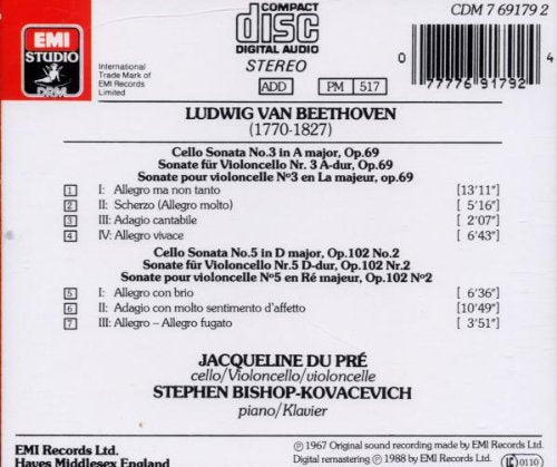 Cello Sonatas 3 & 5