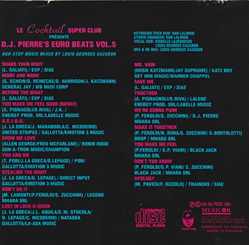 Variés / Le Cocktail Super Club Presente D.j. Pierre's Euor Beats Vol. 5 - CD (Used)
