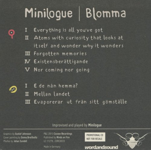 Minilogue / Blomma - CD