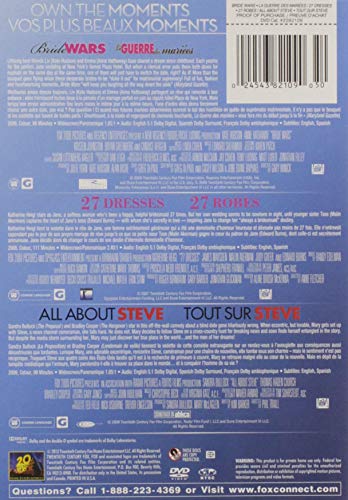 27 Dresses / Bride Wars / All About Steve DVD