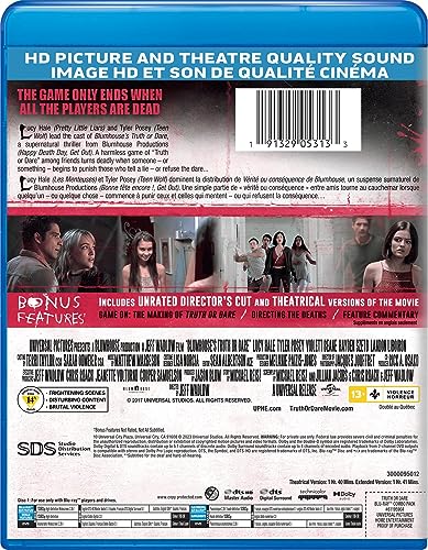 Blumhouse's Truth Or Dare: Unrated Director's Cut - Blu-Ray/DVD (Used)