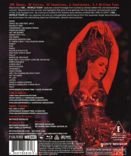 Beyonce I Am...World Tour - Blu-ray