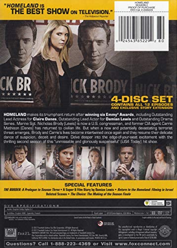 Homeland: The Complete Second Season - DVD (Used)