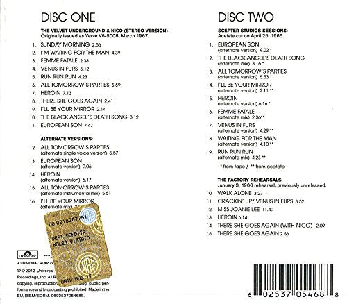 The Velvet Underground & Nico 45th Anniversary (Deluxe 2CD Remastered)